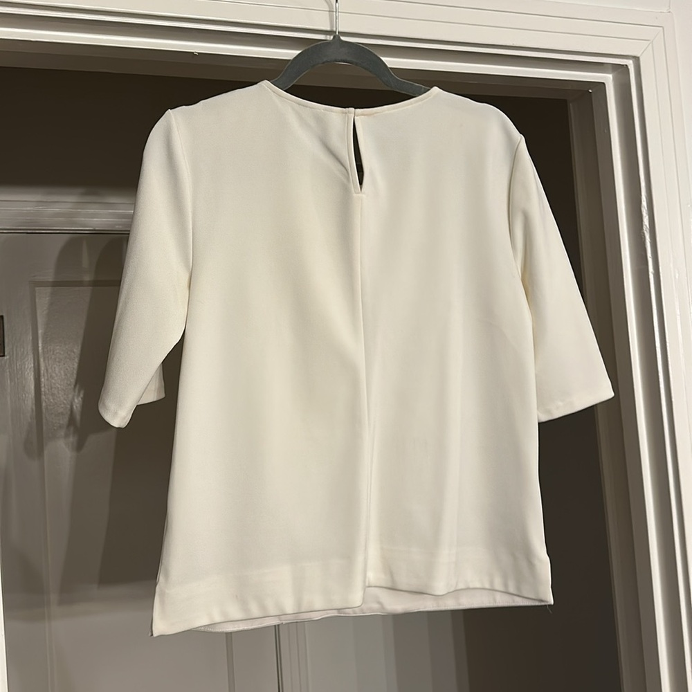 Structured ivory work blouse - Picture 4 of 4